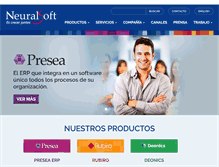 Tablet Screenshot of neuralsoft.com